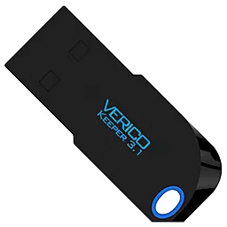 Флешка Verico USB 3.1 32Gb Keeper (1UDOV-T8BE33-NN) Black - фото Флешка Verico USB 3.1 32Gb Keeper (1UDOV-T8BE33-NN) Black