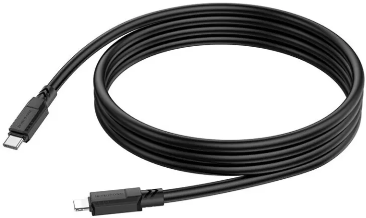 Кабель Borofone BX81 Goodway USB Type-C - Lightning 20w 3a 1м PD сable Black - фото 2