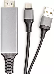 Видеокабель PowerPlant HDMI - USB Type-C M-M + Power USB (CA912025) - миниатюра 2