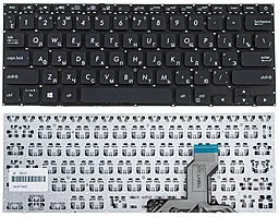 Клавіатура для ноутбуку Asus X420 series без рамки Black