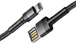 Кабель USB Baseus Cafule Special Edition 2M Lightning Cable Grey (CALKLF-HG1) - миниатюра 3