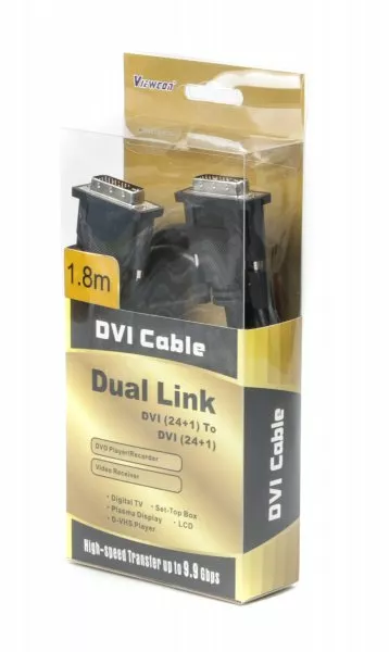 Видеокабель DVI 1.8m 24+1конт. (VD1060 Viewcon - фото 3