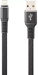Кабель Gelius Pro Flexible USB-A - Lightning 12w 2.4a 1м cable Black (GP-UC02i) - фото Кабель Gelius Pro Flexible USB-A - Lightning 12w 2.4a 1м cable Black (GP-UC02i)