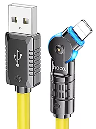 Кабель Hoco U118 USB-A - Lightning 12w 2.4a 1.2м cable Yellow - фото Кабель Hoco U118 USB-A - Lightning 12w 2.4a 1.2м cable Yellow