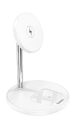 Беспроводная док-станция Hoco S23 2-in-1 15w wireless charger white