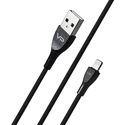 USB Кабель Veron LV08 Lightning Cable Black - мініатюра 2