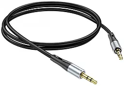 Аудіо кабель Hoco UPA22 Aux mini Jack 3.5 mm M/M Cable 1 м black - мініатюра 4