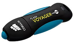 Флешка Corsair 32 GB Flash Voyager USB 3.0 (CMFVY3A-32GB) Blue - фото Флешка Corsair 32 GB Flash Voyager USB 3.0 (CMFVY3A-32GB) Blue