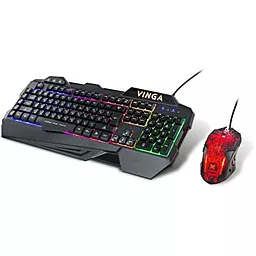 Комплект (клавіатура+мишка) Vinga Black (KBSG558)