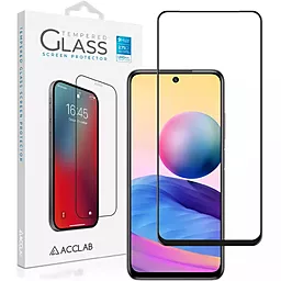 Защитное стекло ACCLAB Full Glue для Xiaomi Redmi Note 10 5G Black (1283126513190)