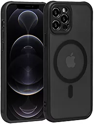Чехол Epik Anti Drop Full Camera with MagSafe для Apple iPhone 12 Pro Max Black - фото Чехол Epik Anti Drop Full Camera with MagSafe для Apple iPhone 12 Pro Max Black
