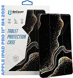 Чехол для планшета BeCover Smart Case для Apple iPad Pro 11" M4 2024 Black Abstraction (711630) - фото Чехол для планшета BeCover Smart Case для Apple iPad Pro 11" M4 2024 Black Abstraction (711630)