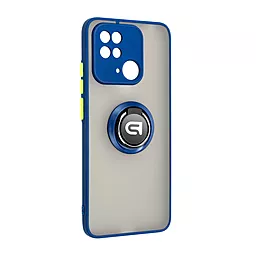Чохол ArmorStandart Frosted Matte Ring для Xiaomi Redmi 10C Navy Blue (ARM68368) - фото Чохол ArmorStandart Frosted Matte Ring для Xiaomi Redmi 10C Navy Blue (ARM68368)