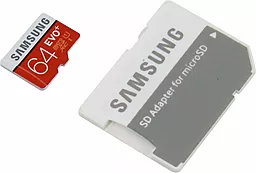 Карта пам'яті Samsung microSDXC 64GB Evo Plus Class 10 UHS-I U1 + SD-адаптер (MB-MC64DA/RU) - фото Карта пам'яті Samsung microSDXC 64GB Evo Plus Class 10 UHS-I U1 + SD-адаптер (MB-MC64DA/RU)