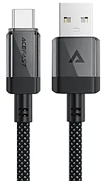 Кабель AceFast C12-04 USB-A - Type-C 15w 3a 1.2м cable Black - фото Кабель AceFast C12-04 USB-A - Type-C 15w 3a 1.2м cable Black