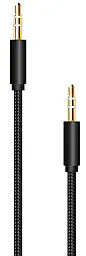Аудио кабель Walker WCA-174 AUX mini Jack 3.5 мм М/М сable 1 м black - фото Аудио кабель Walker WCA-174 AUX mini Jack 3.5 мм М/М сable 1 м black