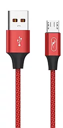 Кабель USB SkyDolphin S55V Neylon micro USB Cable Red (USB-000439)