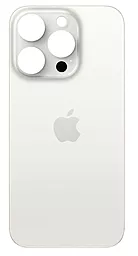 Задняя крышка корпуса Apple iPhone 15 Pro (big hole) White Titanium