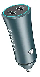 Автомобильное зарядное устройство Earldom ES-CC51 60w PD 2xUSB-C ports car charger Grey - фото Автомобильное зарядное устройство Earldom ES-CC51 60w PD 2xUSB-C ports car charger Grey