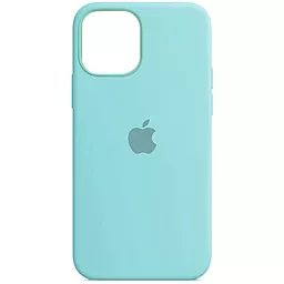 Чехол Silicone Case Full for Apple iPhone 12, iPhone 12 Pro Sea Blue