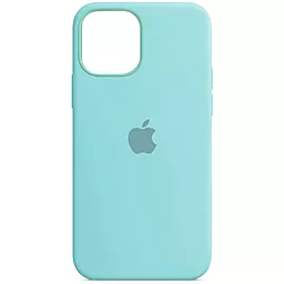 {"ru": "Чехол", "uk": "Чохол"} Silicone Case Full for Apple iPhone 12, iPhone 12 Pro Sea Blue