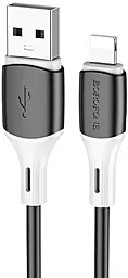 Кабель Borofone BX79 Silicone USB-A - Lightning 12w 2.4a 1м cable Black - фото Кабель Borofone BX79 Silicone USB-A - Lightning 12w 2.4a 1м cable Black