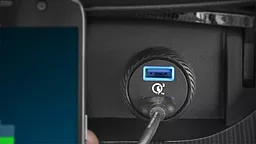 Автомобильное зарядное устройство с быстрой зарядкой Anker PowerDrive - 2 Quick Charge 3.0 Ports V3 Black (A2228H11) - миниатюра 7