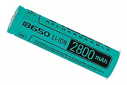 Акумулятор Videx Li-Ion 18650 (без захисту) 2800mAh 1шт (23585) - мініатюра 2