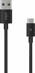 Кабель USB Piko CB-UT10 USB Type-C 0.2m Black