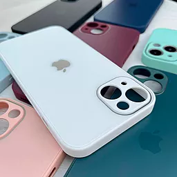 Чехол Glass Matte Designo для Apple iPhone 12 Pro Grey - миниатюра 3