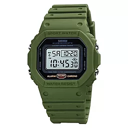 Наручний годинник SKMEI 1628AGWT Army Green-White - фото Наручний годинник SKMEI 1628AGWT Army Green-White