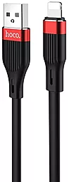 Кабель Hoco U72 Forest Silicone USB-A - Lightning 12w 2.4a 1.2м cable Black - фото Кабель Hoco U72 Forest Silicone USB-A - Lightning 12w 2.4a 1.2м cable Black