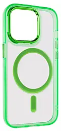 Чехол Epik Iris with MagSafe для Apple iPhone 13 Pro Light Green - миниатюра 2 Чехол Epik Iris with MagSafe для Apple iPhone 13 Pro Light Green - миниатюра 2