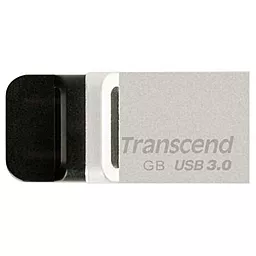 Флешка Transcend 64GB JetFlash OTG 880 Metal Silver USB 3.0 (TS64GJF880S) - фото Флешка Transcend 64GB JetFlash OTG 880 Metal Silver USB 3.0 (TS64GJF880S)