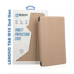 Чехол для планшета BeCover Smart Case Lenovo Tab M10 TB-X306F HD (2nd Gen) Gold (705970) - фото Чехол для планшета BeCover Smart Case Lenovo Tab M10 TB-X306F HD (2nd Gen) Gold (705970)