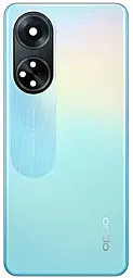 Задняя крышка корпуса Oppo A98 со стеклом камеры Dreamy Blue - фото Задняя крышка корпуса Oppo A98 со стеклом камеры Dreamy Blue