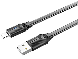 Кабель Borofone BU12 Synergy USB-A - Lightning 12w 2.4a 1.2м cable Black - миниатюра 2 Кабель Borofone BU12 Synergy USB-A - Lightning 12w 2.4a 1.2м cable Black - миниатюра 2