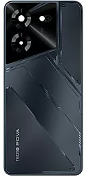 Задняя крышка корпуса Tecno Pova 5 со стеклом камеры Mecha Black