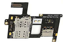 Шлейф Lenovo Vibe P1 с разъемом SIM-карты и карты памяти Original