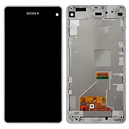 Дисплей Sony Xperia Z1 Compact (D5503, SO-02F) с тачскрином и рамкой, White - фото Дисплей Sony Xperia Z1 Compact (D5503, SO-02F) с тачскрином и рамкой, White