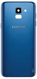 Задняя крышка корпуса Samsung Galaxy J6 J600F со стеклом камеры Original Blue