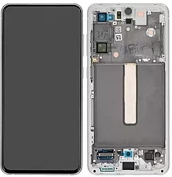 Дисплей Samsung Galaxy S21 FE G990 с тачскрином и рамкой, сервисный оригинал, White