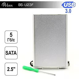 Карман для HDD PrologiX BS-U23F (BS-U23F-SILVER) Silver - фото Карман для HDD PrologiX BS-U23F (BS-U23F-SILVER) Silver