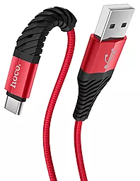 Кабель Hoco X38 Cool USB-A - Type-C 15w 3a 1м cable Red - мініатюра 3