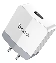 Сетевое зарядное устройство с быстрой зарядкой Hoco C13 QC3.0 1USB 3A White - миниатюра 2