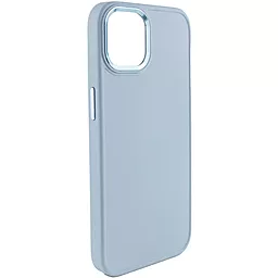 Чохол Epik TPU Bonbon Metal Style для Apple iPhone 12 Pro, iPhone 12 (6.1") Блакитний / Mist blue - мініатюра 3