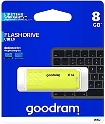 Флешка GooDRam UME3 USB 2.0 8GB Yellow (UME2-0080Y0R11) - мініатюра 4