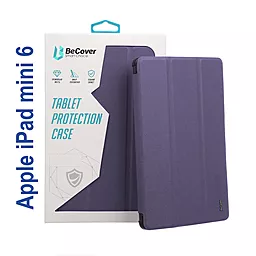 Чехол для планшета BeCover Tri Fold Soft TPU для Apple iPad mini 6 2021 Purple (706725) - фото Чехол для планшета BeCover Tri Fold Soft TPU для Apple iPad mini 6 2021 Purple (706725)