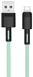 Кабель XO NB-Q166 Quick Charge USB-A - Type-C 25w 5a 1м cable Green - фото Кабель XO NB-Q166 Quick Charge USB-A - Type-C 25w 5a 1м cable Green