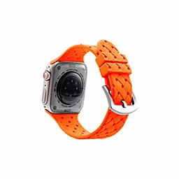 Змінний ремінець для розумного годинника Apple Watch Grid Weave 42/44/45/49mm Orange